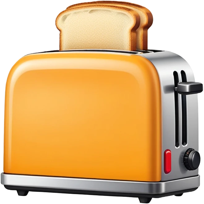 A pixel art emoji of a toaster, rendered in a retro 8-bit style with simple, bold colors. emoji