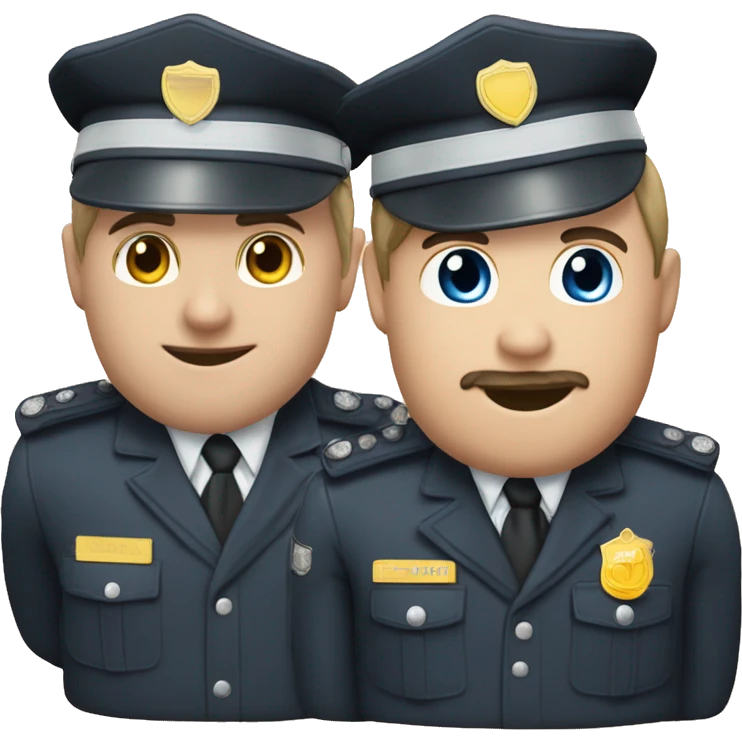 Polizistin mit schwarzen Haaren und heller Haut und Herz  Liebe emoji