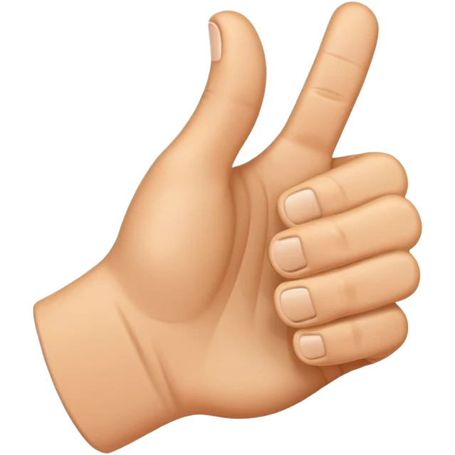 sideways thumbs up emoji
