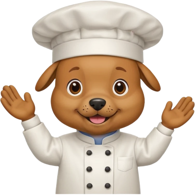 chef dog emoji