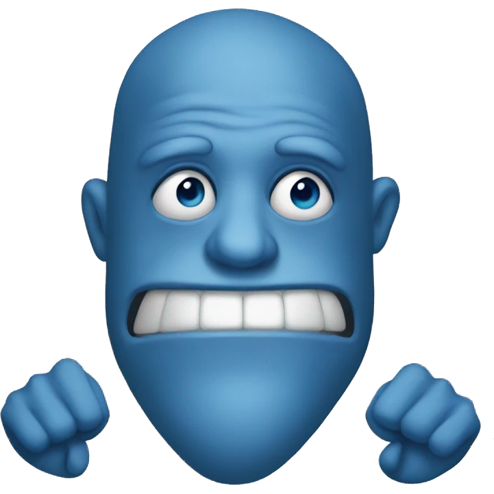 Blue drump emoji
