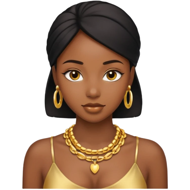 An black girl beatful emoji
