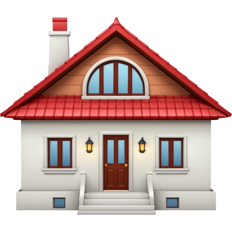 a bungalow house emoji