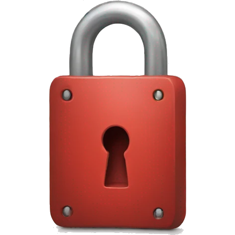 red padlock emoji