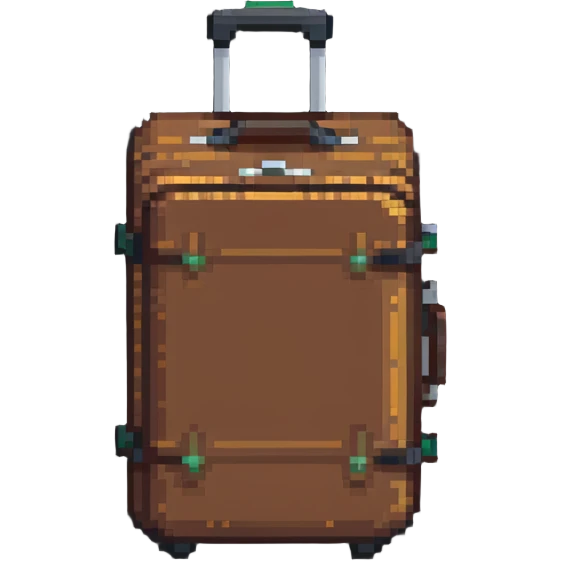 Brown luggage case or suitcase emoji
