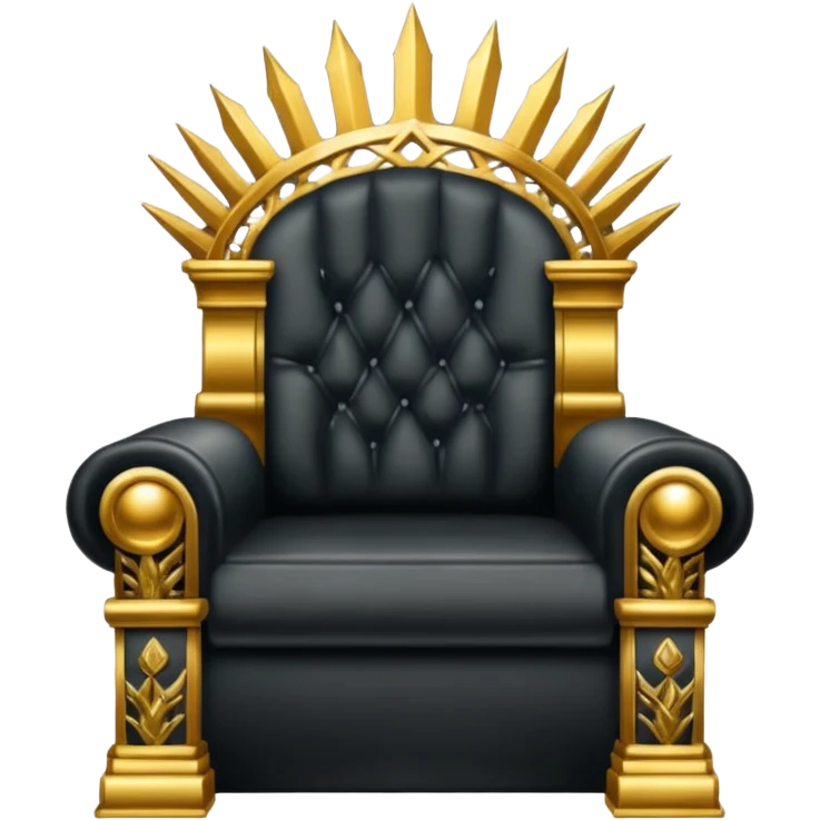 iron gold illuminati throne with more gold emoji