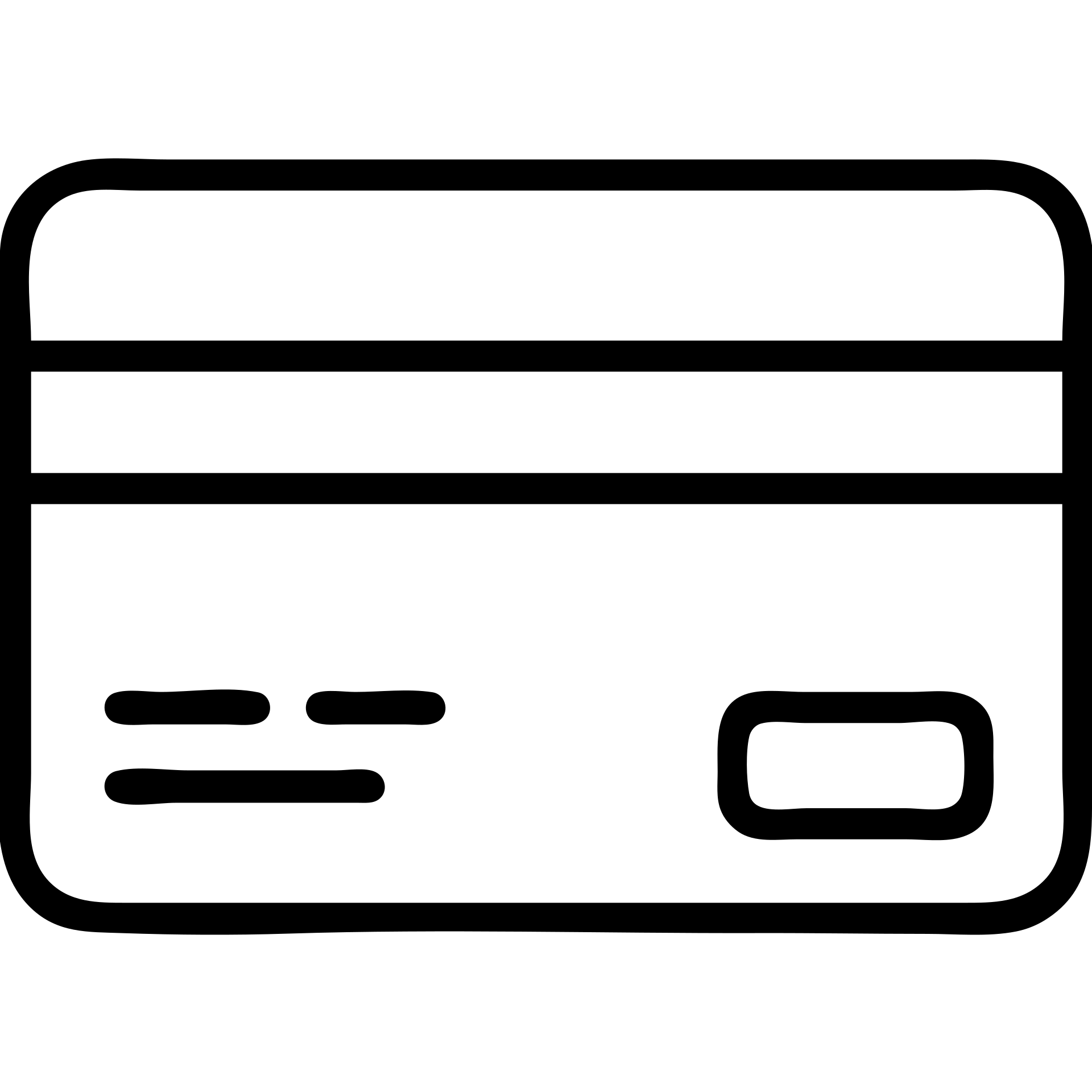 minimal outline credit card, no text emoji