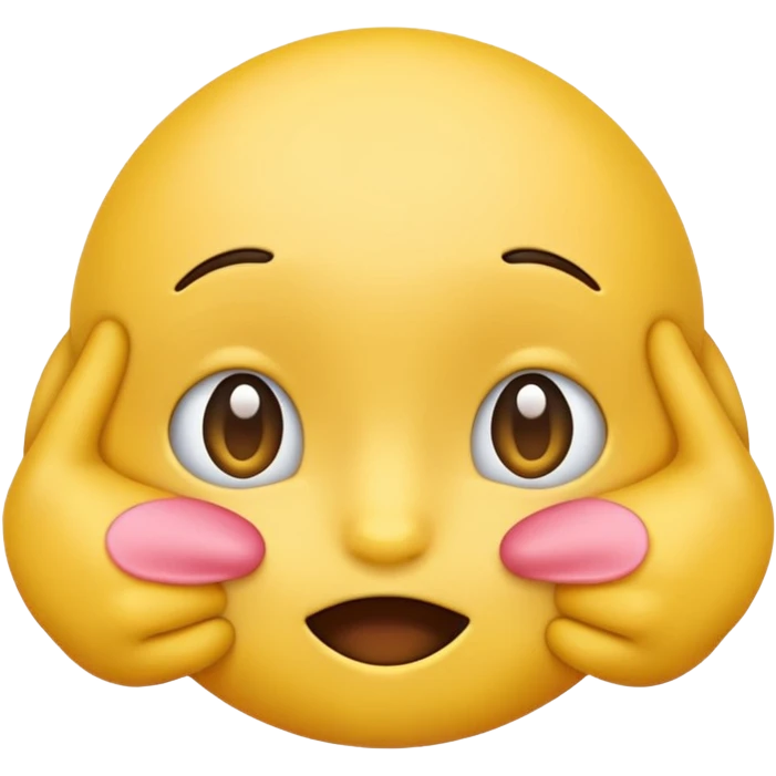 make the yellow emoji shy emoji