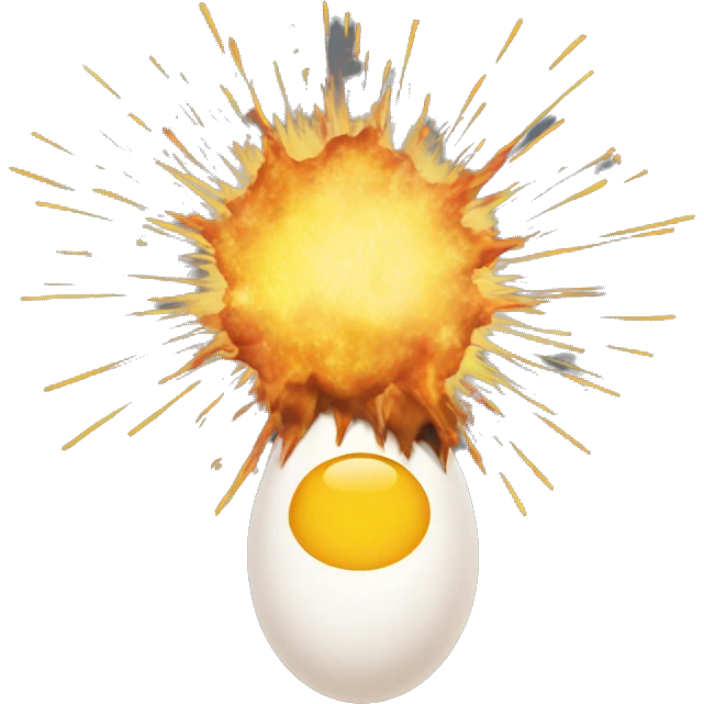 egg exploding  emoji