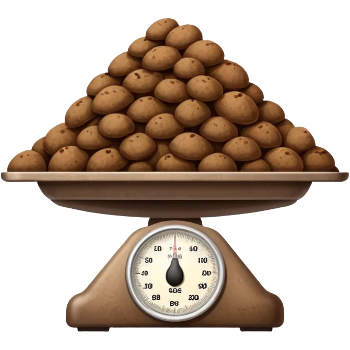 Un caca sur une balance  emoji