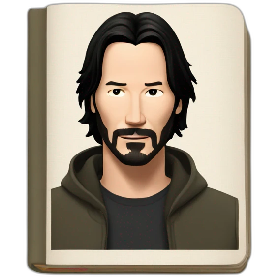 Keanu reeves read book emoji