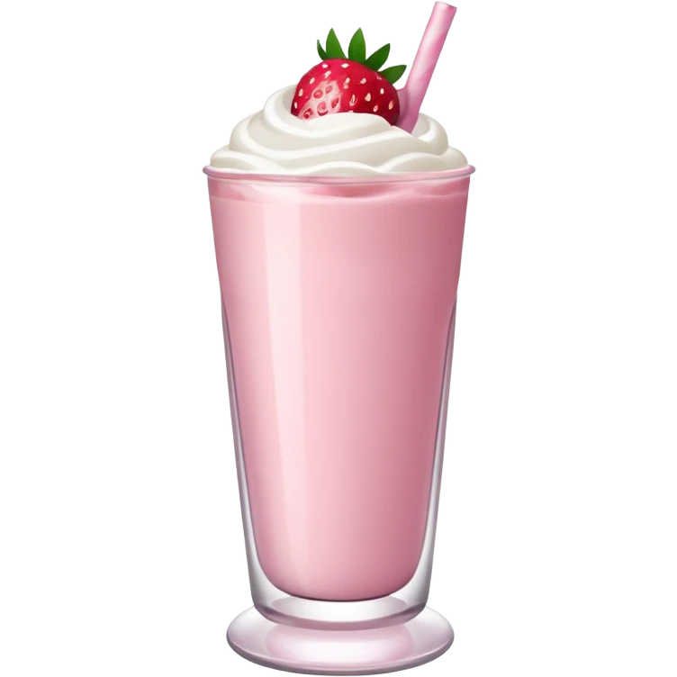 Strawberry milkshake emoji