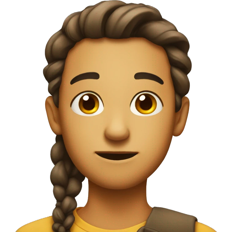 Side eye with a little smile emoji