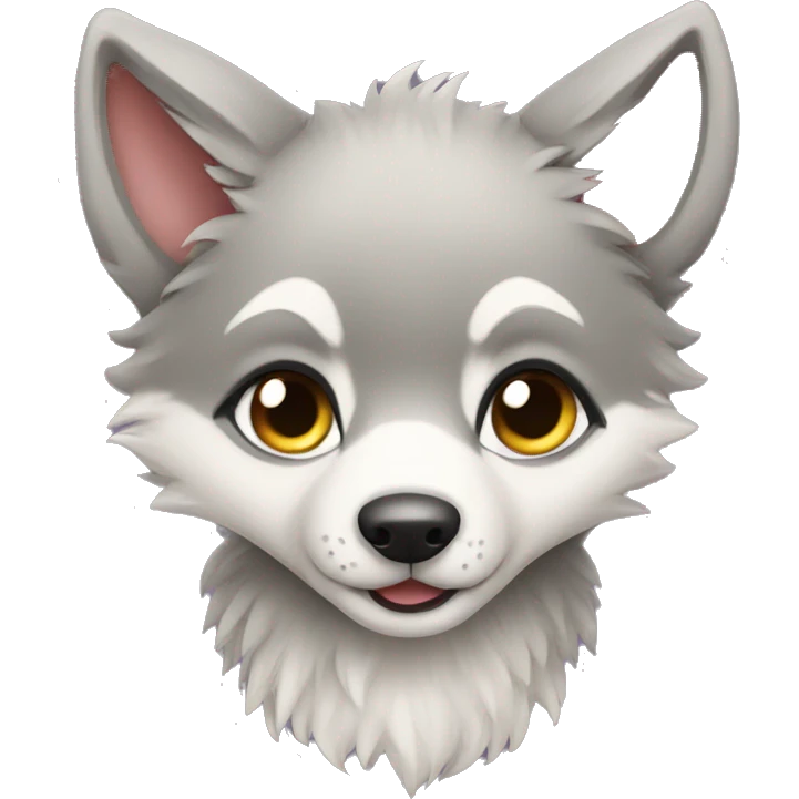 Baby Wolf hi emoji