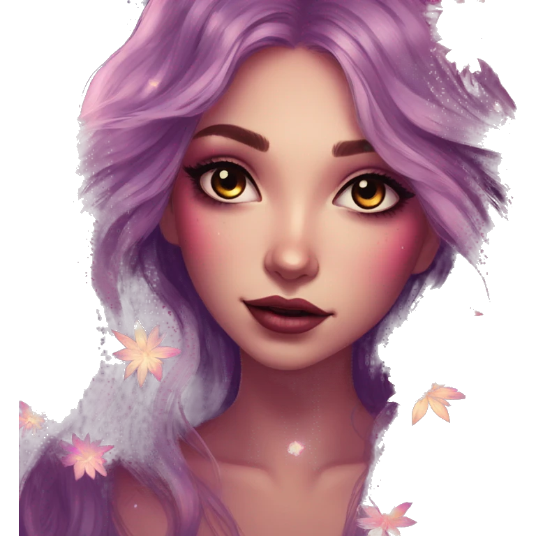 Dark nighttime stars Bohemian hippie fairy flowers maroon iridescent holographic  emoji