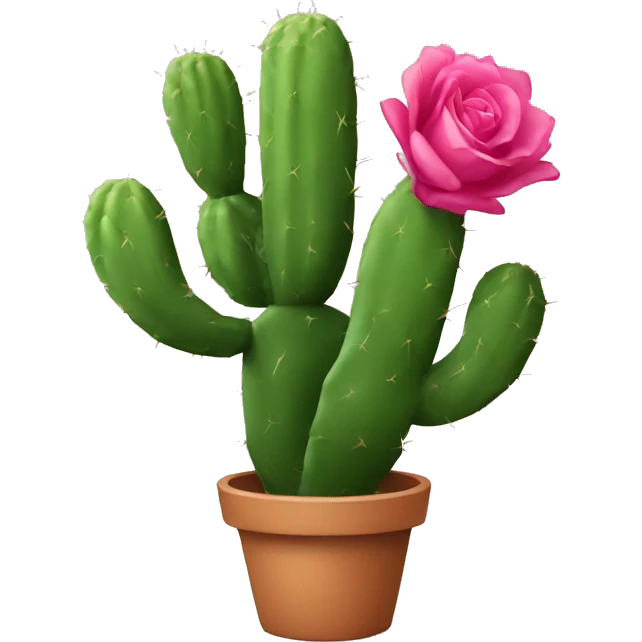 Rose cactus  emoji