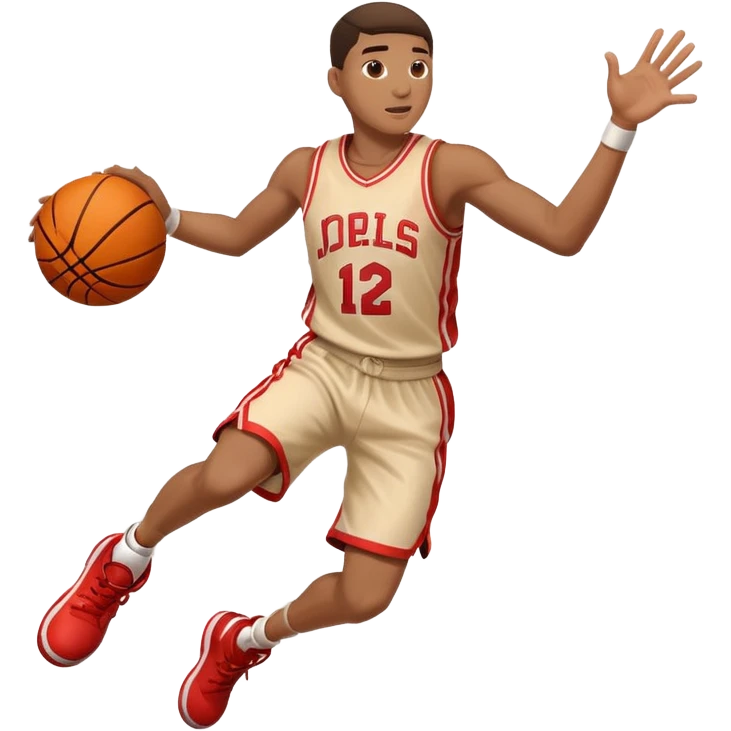 basketball player making a basket emoji