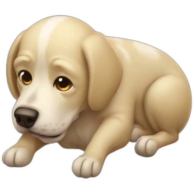 vomitting dog emoji