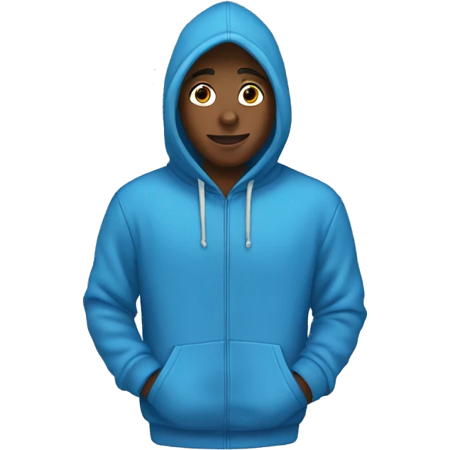 Blue hoodie emoji