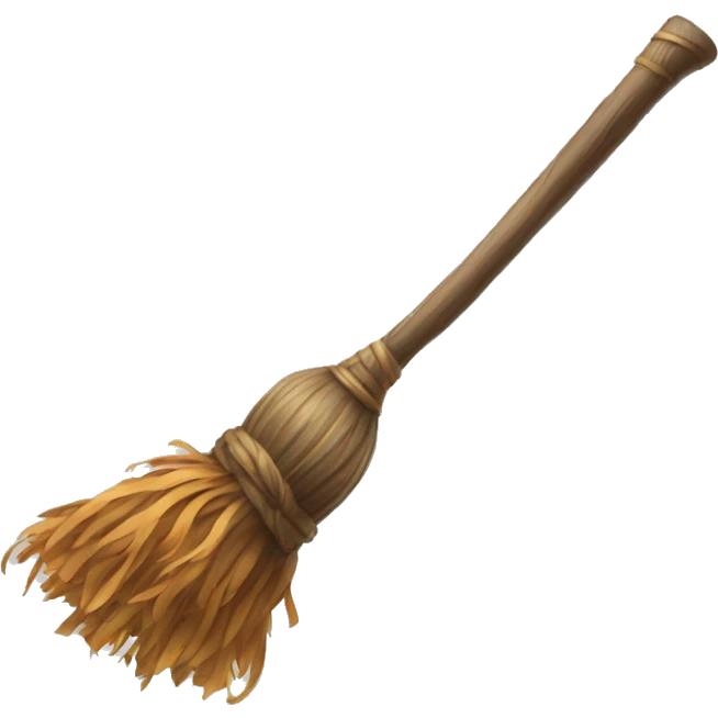 magic broomstick emoji