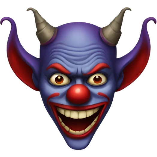 Devil clown emoji