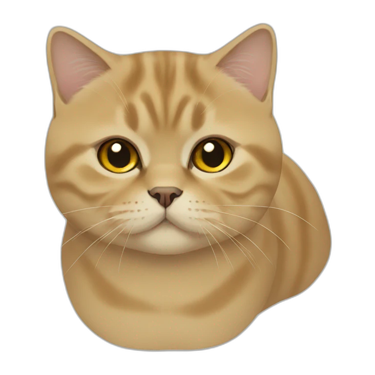 Golden British Shorthair emoji