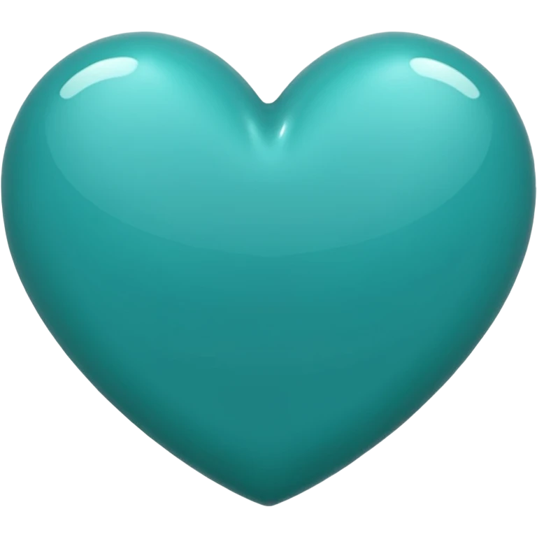 Teal heart emoji