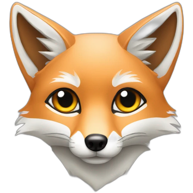 grey fox with  hamradio emoji