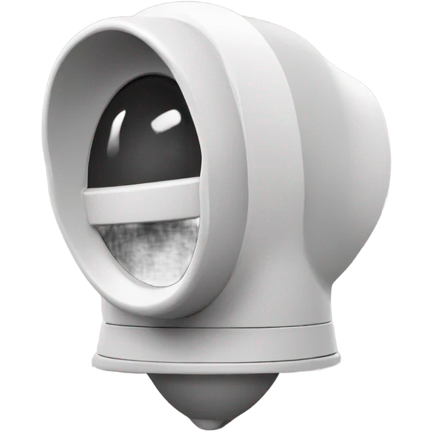 police siren black and white in color emoji