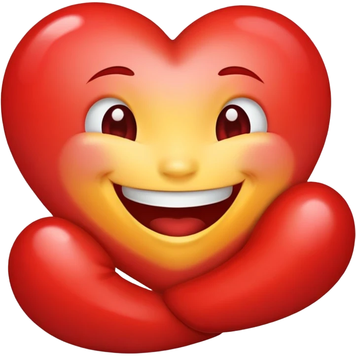 Laughing heart emoji