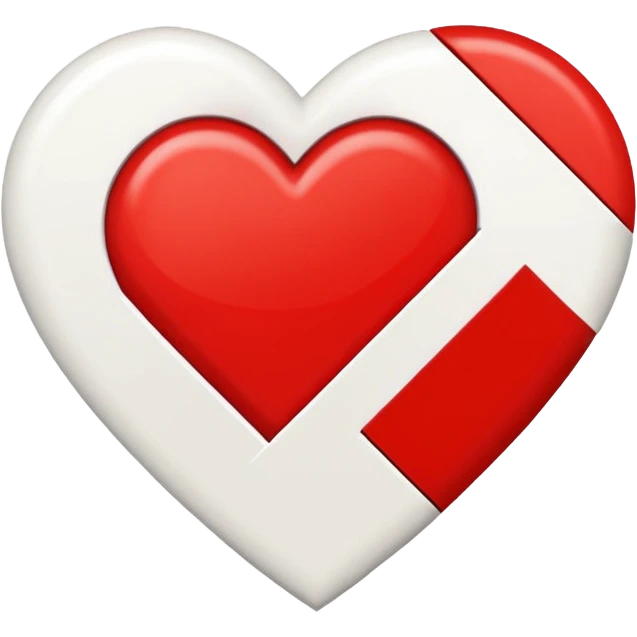 suprematism heart emoji