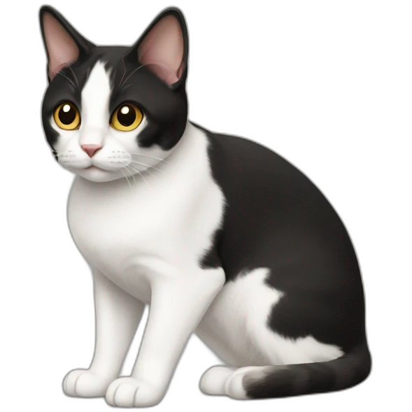 black-Japanese-bobtail-full-body emoji