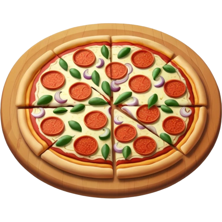 pizza with only ,onions emoji