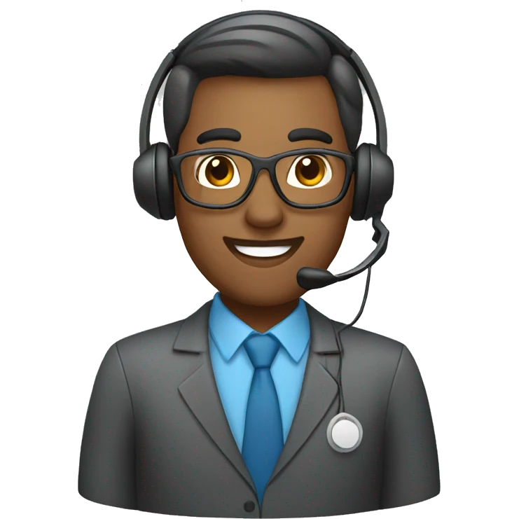 call center agent emoji