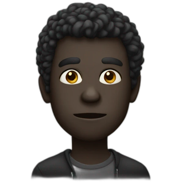 Singe noir emoji
