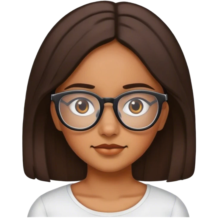 Mexican girl wearing glasses emoji