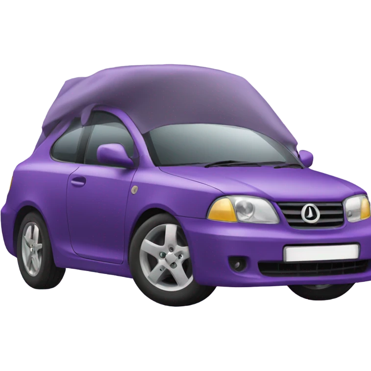 Car purple  emoji