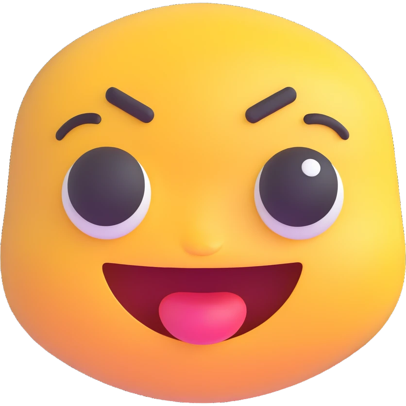 portrait inspired by the person in the reference image, neutral expression, simple background, 3D emoji style emoji