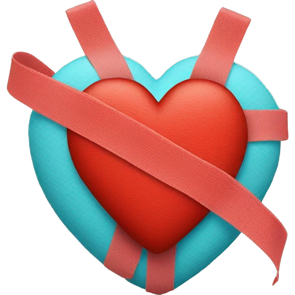 Red heart' with bandage  emoji