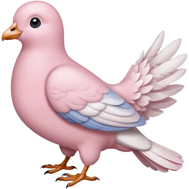 baby pink dove emoji