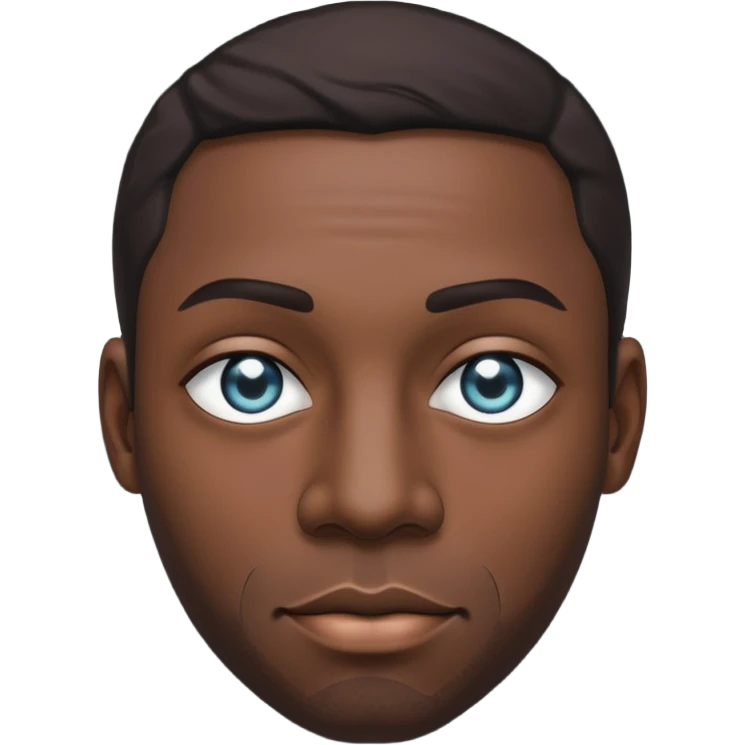 6 ft black man with diamond eyes  emoji