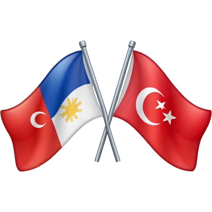 Emoji of half flag of philippines and turkey emoji