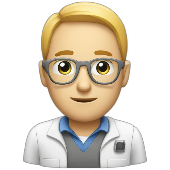A overworked white male tech support engineer emoji