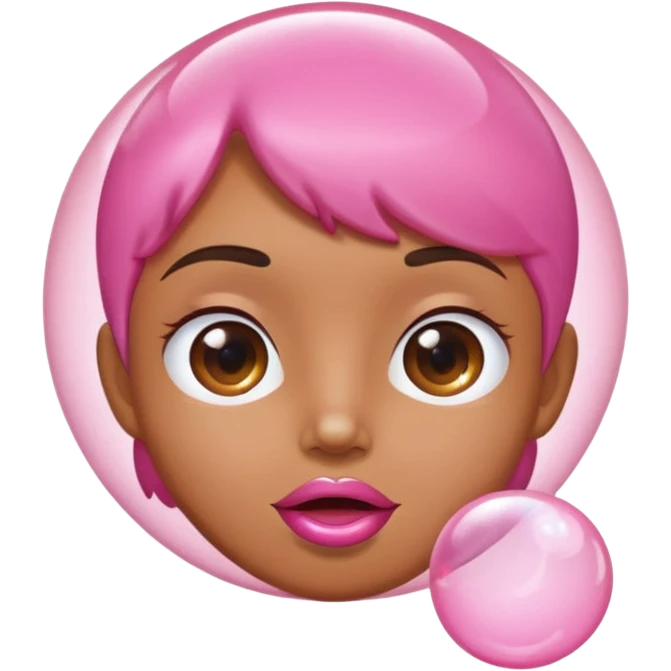 person gum bubble emoji