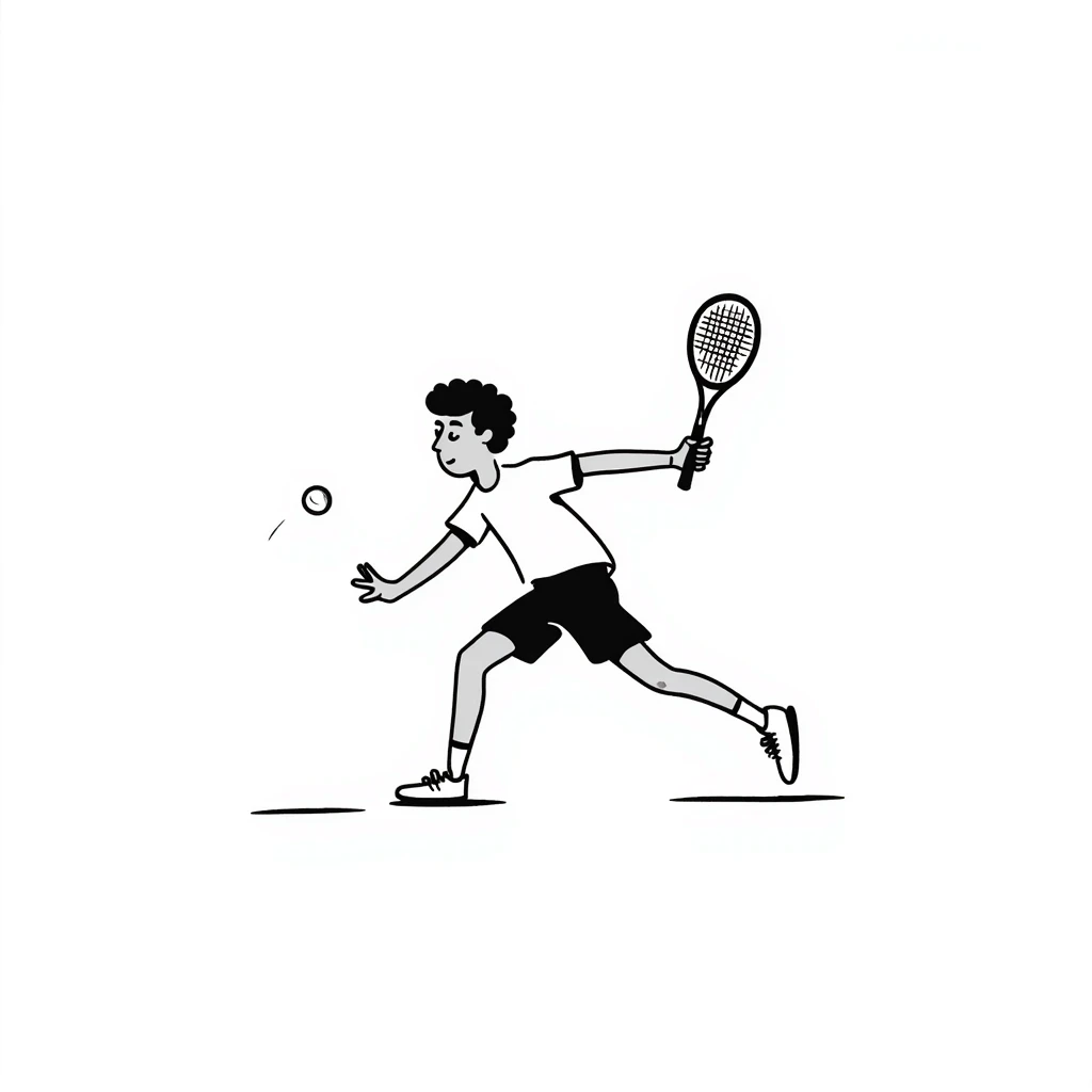 Hugo Dellien as a tennis player emoji