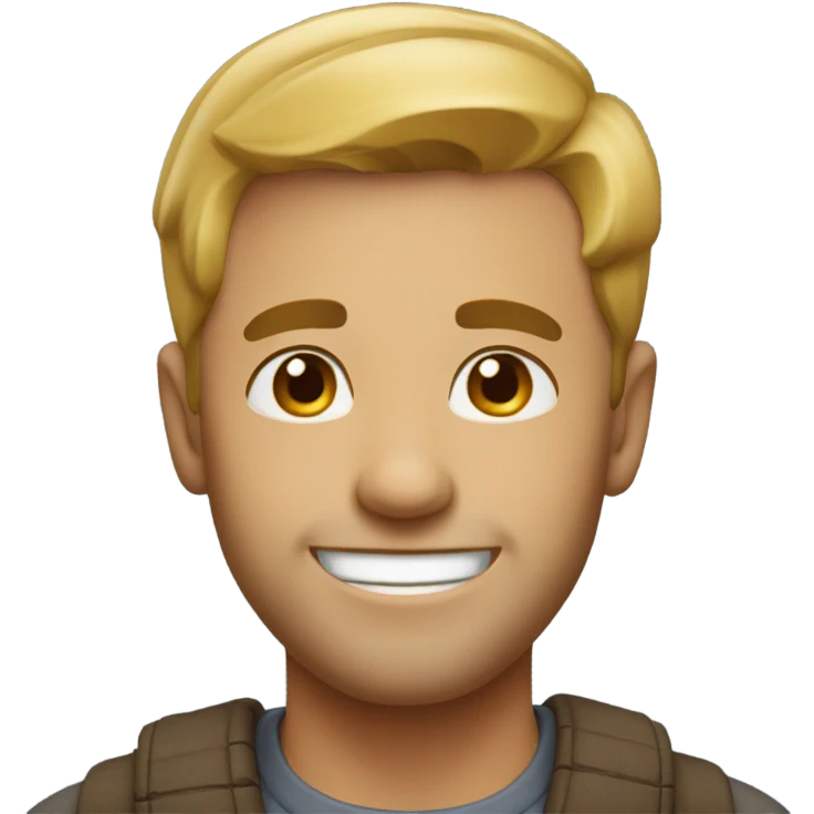 38-year old man smiling emoji