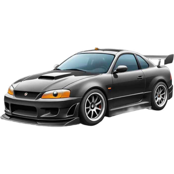 car drifitng on the road emoji