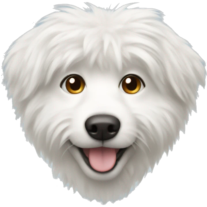 White furry dog  emoji