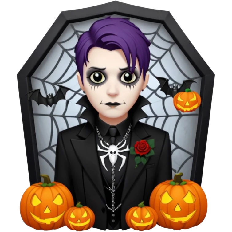 Chris motionless  🕸🦇🎃🥀⚰️🖤🪦⛓🕯🎶🎤 emoji