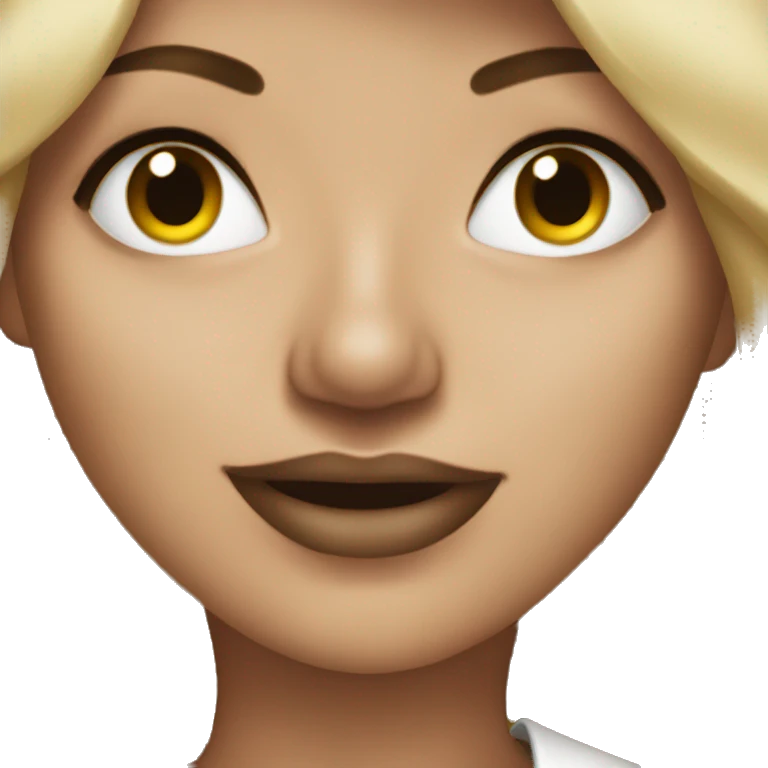 A women dirty blonde singer  emoji